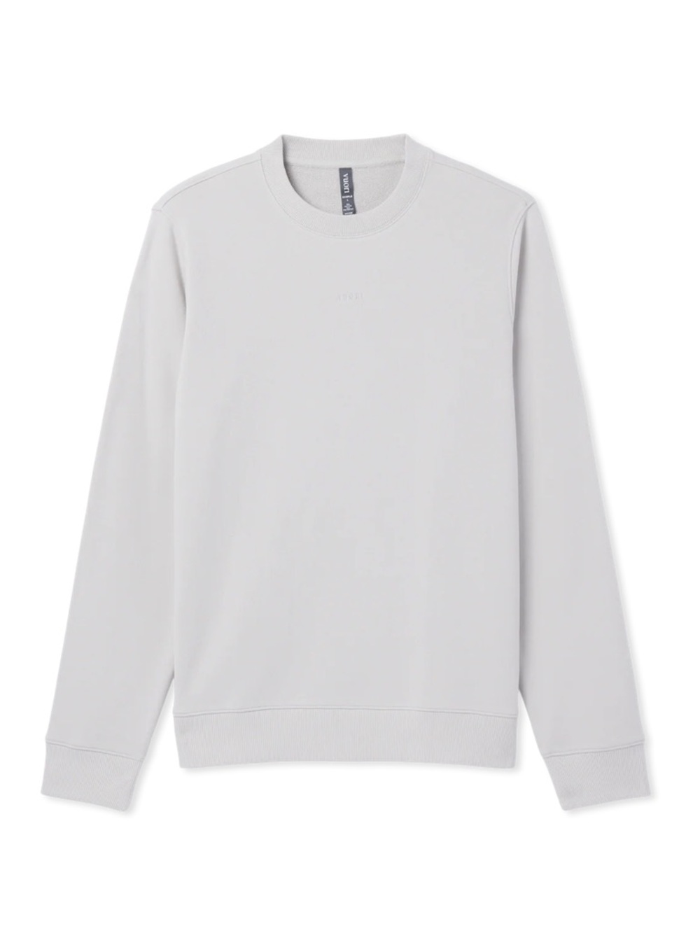 Vuori Light Gray Cypress Crewneck Sweatshirt in Salt Size Small